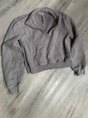 Skims FRENCH TERRY SHRUNKEN HALF ZIP